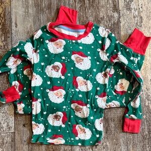Mini Boden | Santa Claus Christmas Holiday Pajama Set size 7